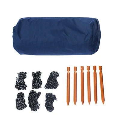 Tenda da pioggia all&prime;aperto a prova di pioggia per campeggio Ultralight Shading Parasole amaca Tarp a rete