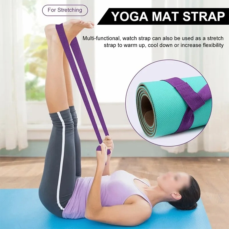 Portable Yoga Mat Strap Adjustable Storage Ties Sports Carry Strap Belt