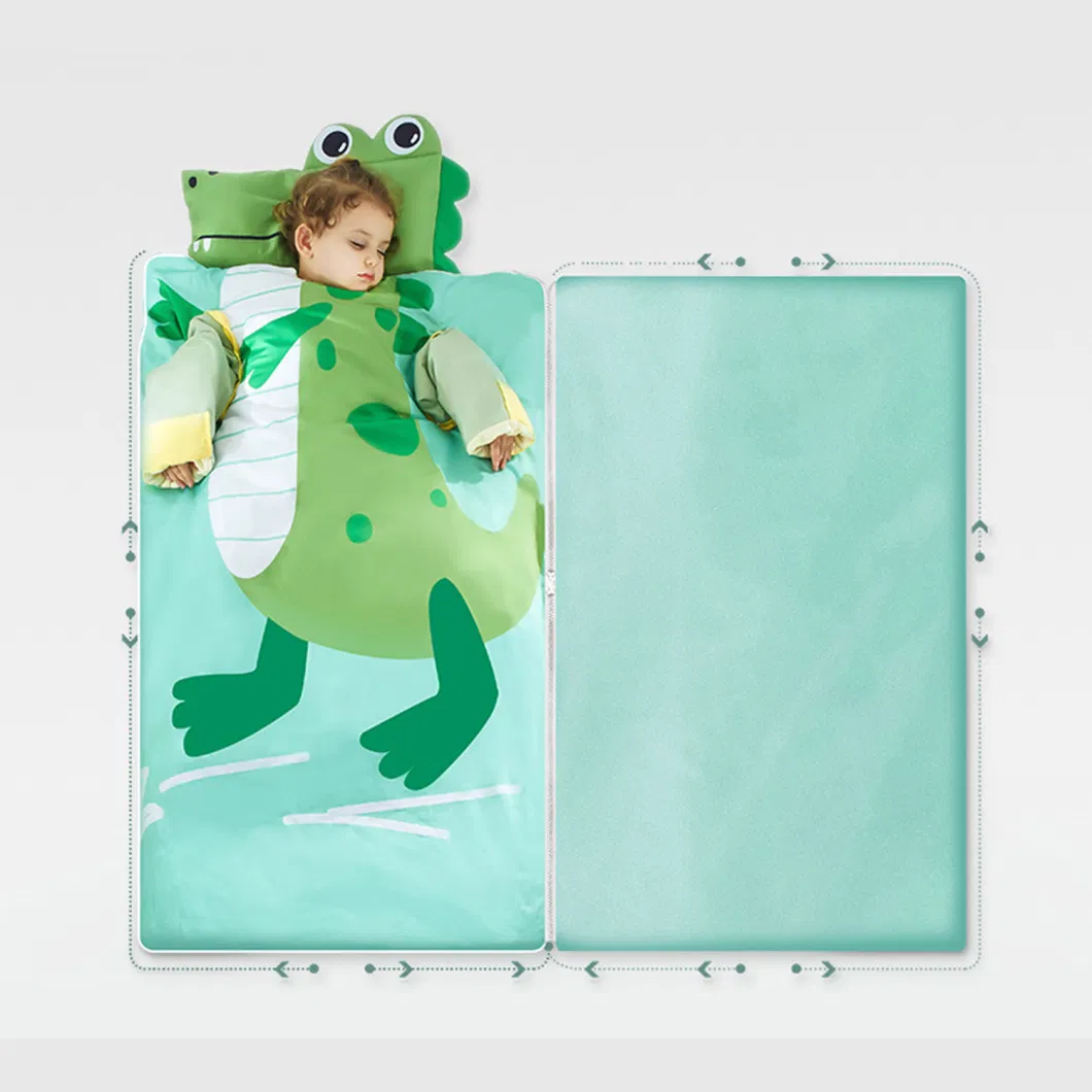 Wholesale Air Conditioning Wearable Family Blanket Cotton Kid Sleeping Bag with Sleeve