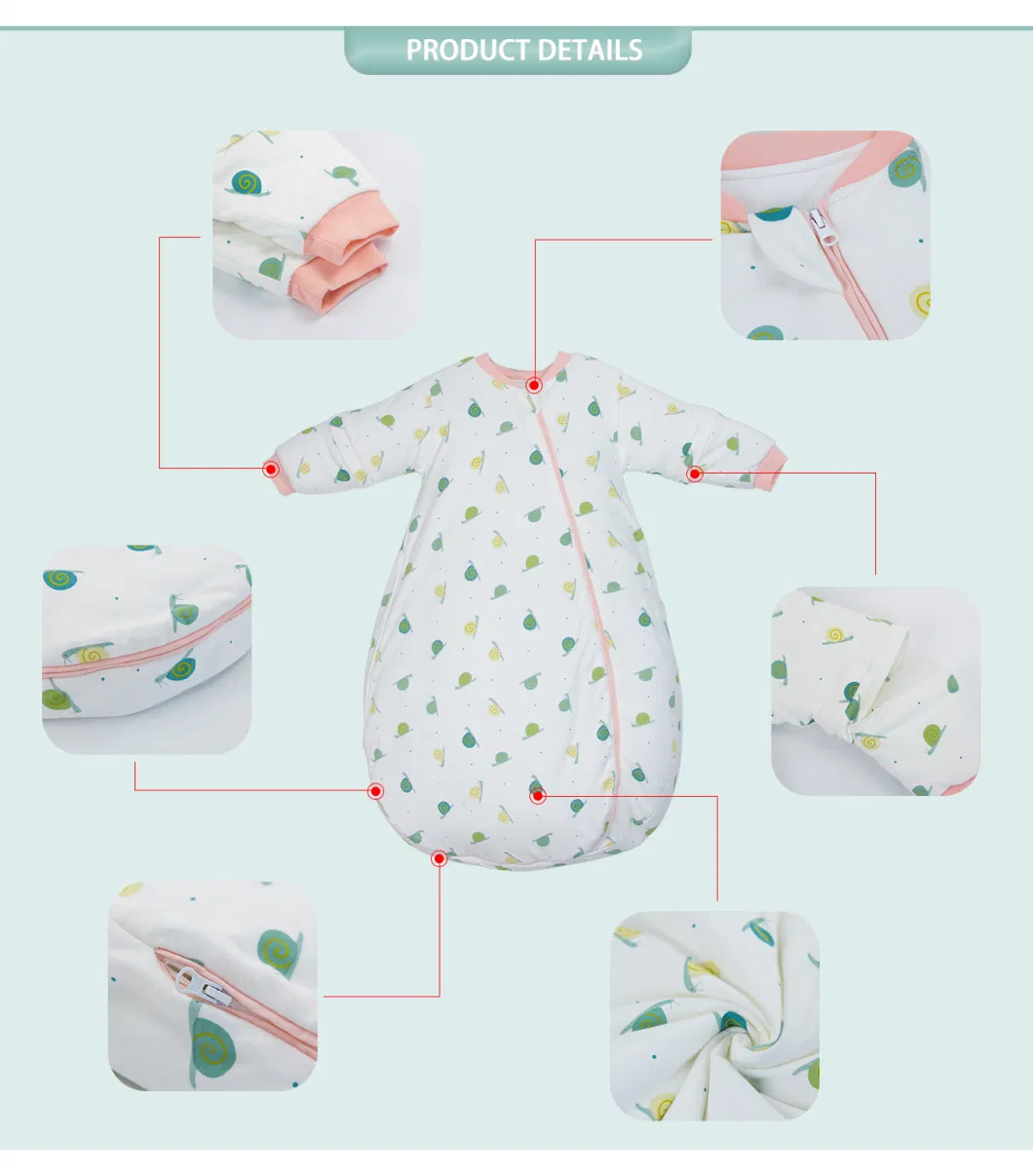 Premium Sleep Sack Wearable Blanket Soft Warm Baby Sleeping Bag