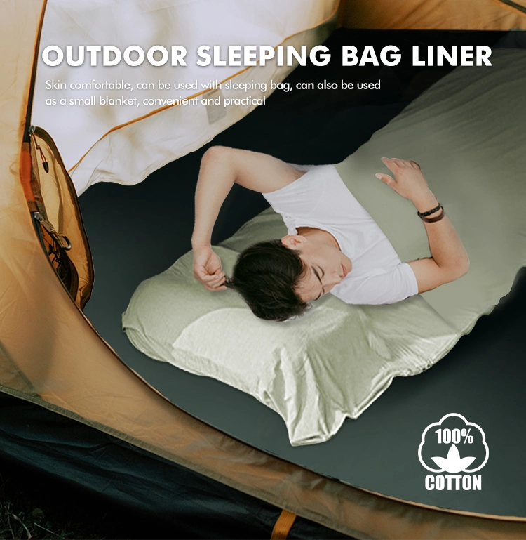 Travel Hotel Camping Cotton Silk Sleeping Bag Liner