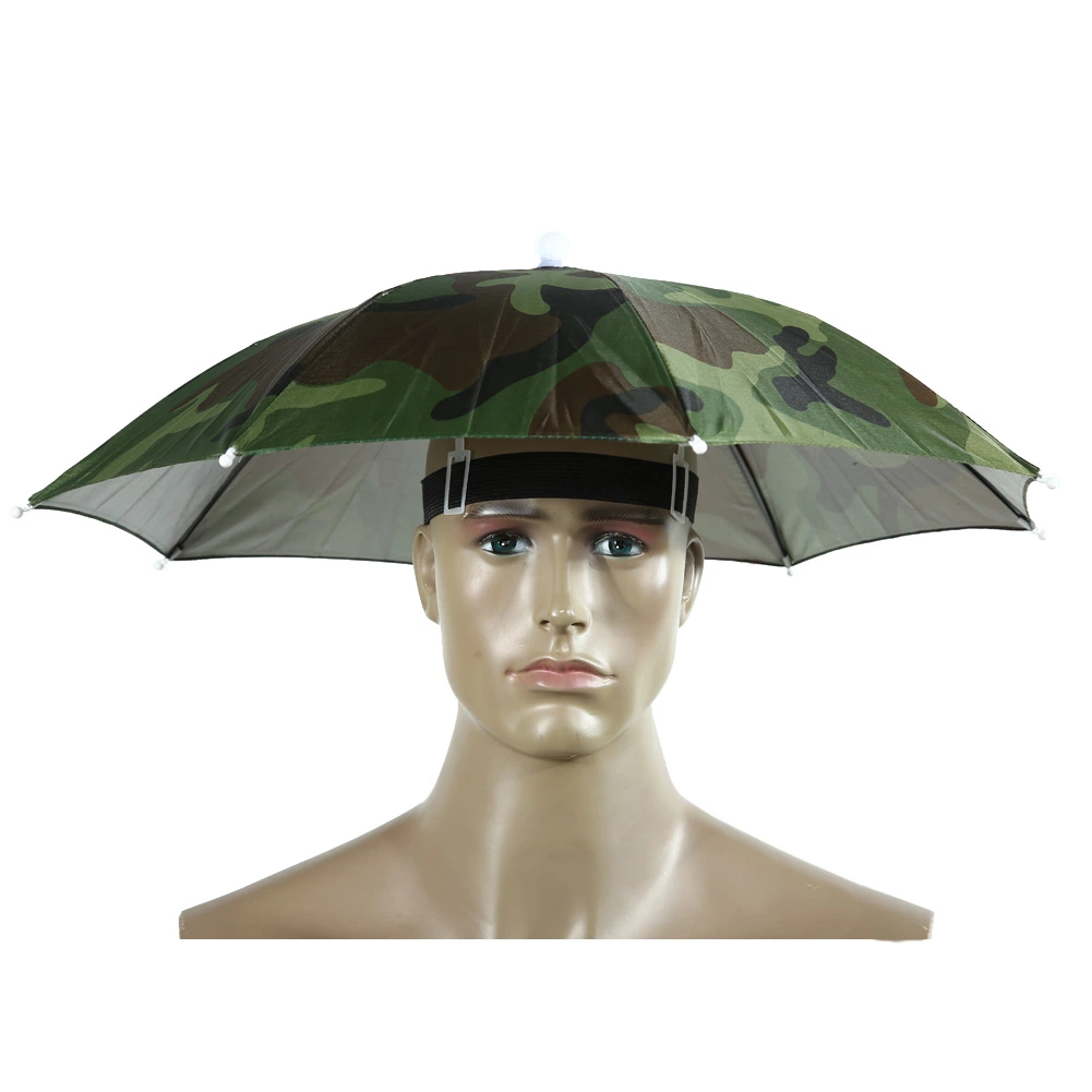 2 Color Umbrella Hat Parapluie Sun Umbrella Sun Shade Camping Hiking Fishing Umbrella Festivals Outdoor Brolly in Stock