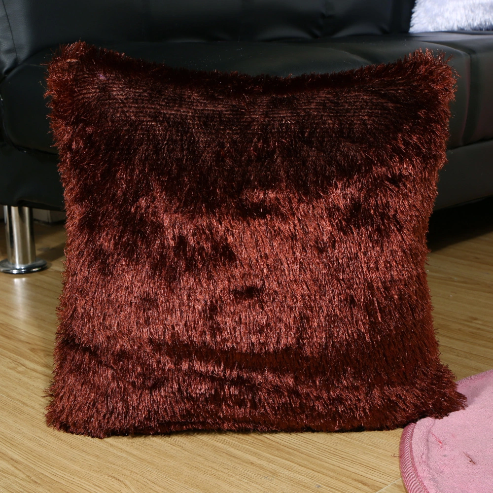 Shimmer Plush Cushion Covers for Living Room Sofa