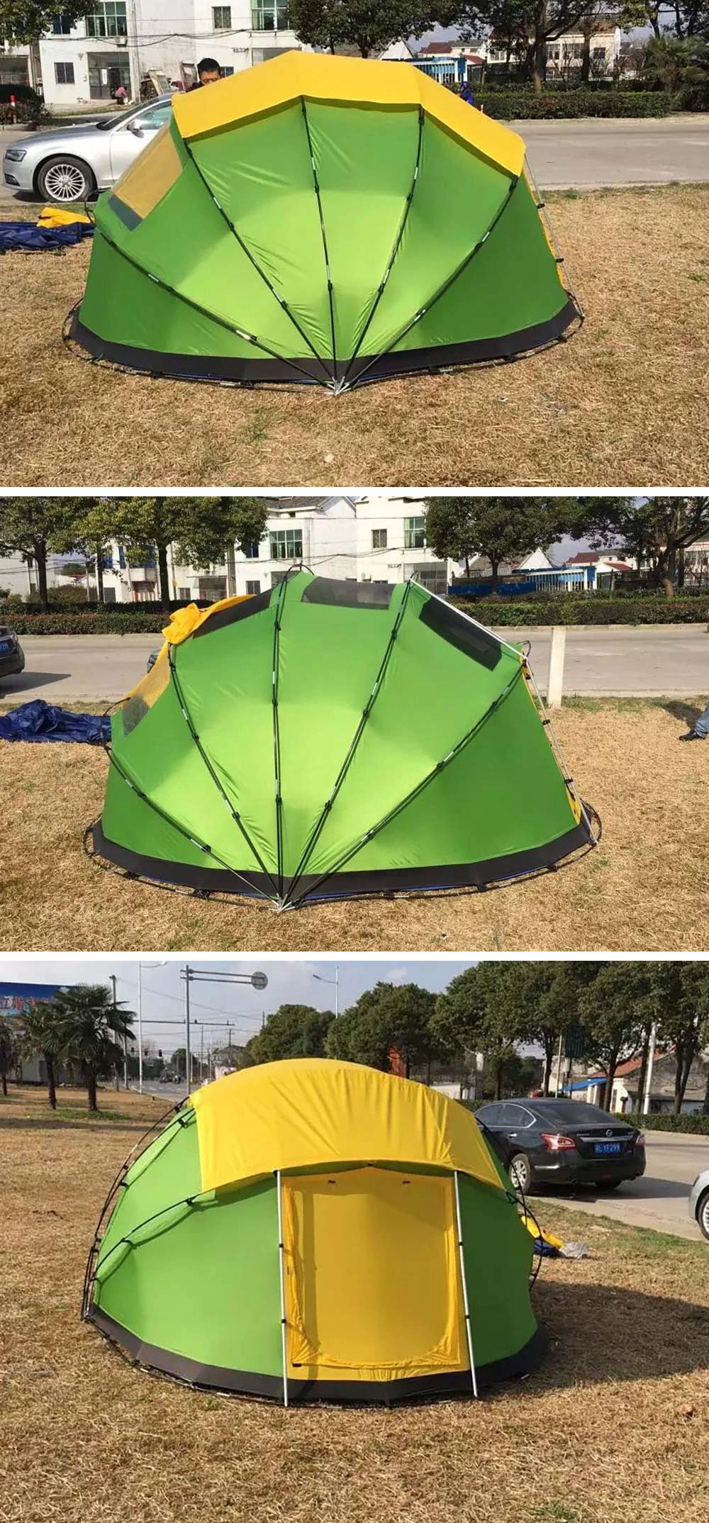 Manufacture Canvas Camping Temporary UV-Protect Shell Shape Dome Tent