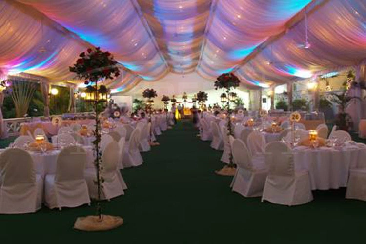 High Quality Clear 100 People Clear Window Sidewalls Party Tent