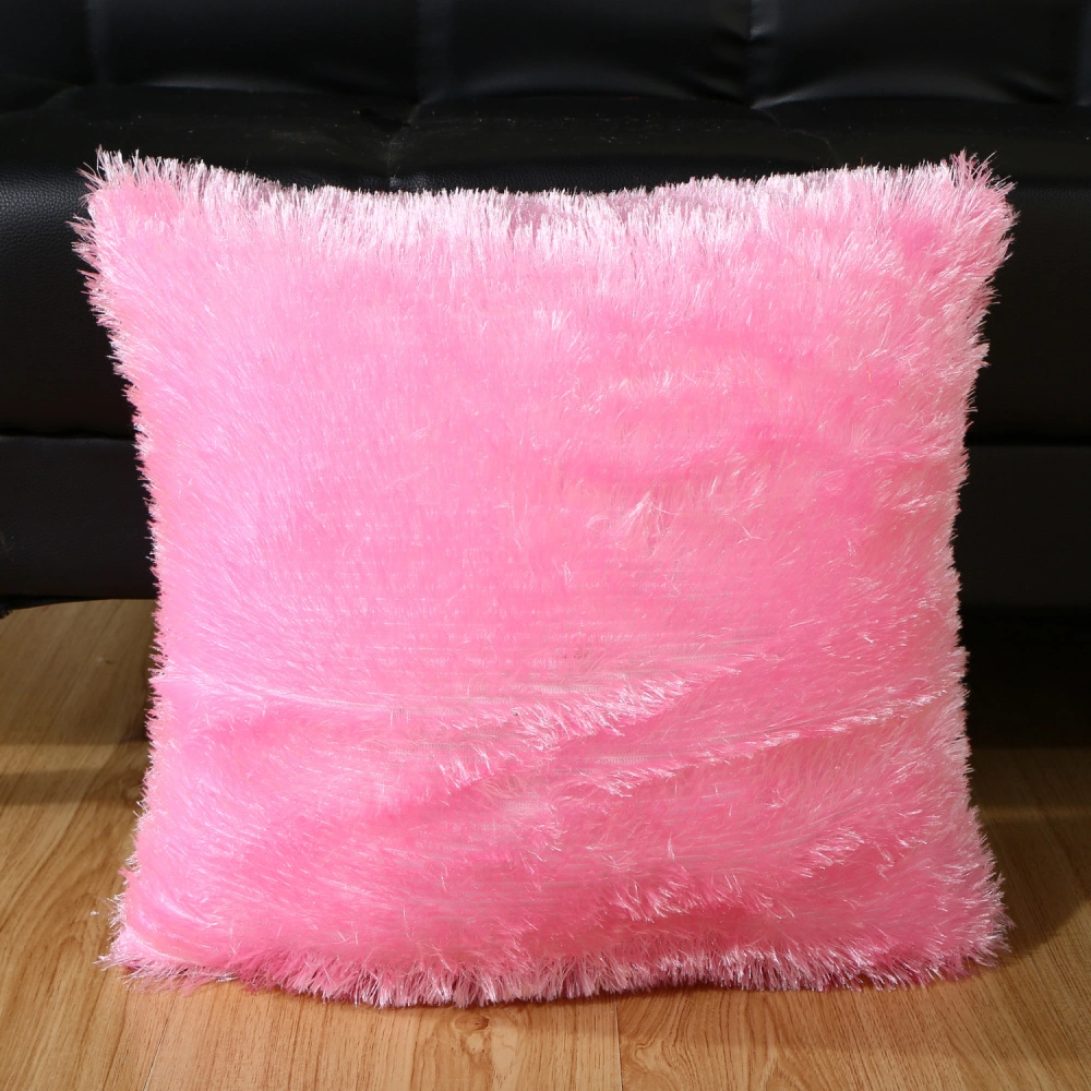 Shimmer Plush Cushion Covers for Living Room Sofa