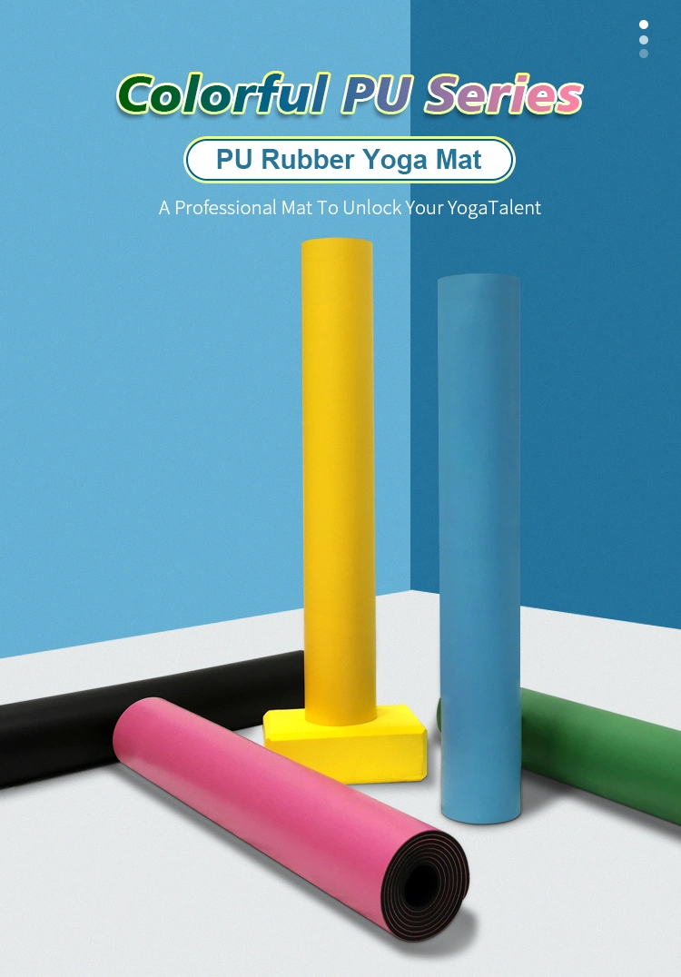 China Professional Manufacture Large Yoga Mats 5mm Eco-Friendly Yoga Mat PU Rubber