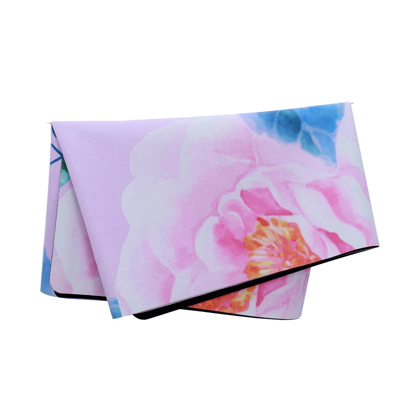 Health Manufacturer Factory Price Colorful Non-Toxic Flower Pattern Anti Slip Large Sports Yoga Mat