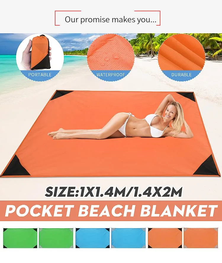 Hot Sale Beach Mat Picnic Blanket Waterproof Foldable Portable Beach Blanket Sand Free Beach Mat