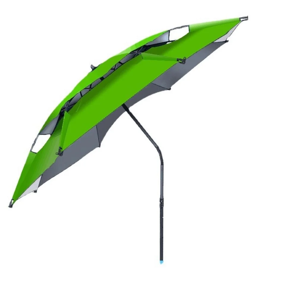 Waterproof Canvas Umbrella Large Camping Beach Umbrella Awning Portable Fishing Umbrella Outdoor Rainproof Sun Protection Bl19656