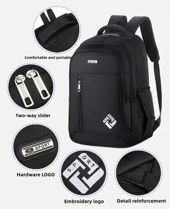 2023 Hot Selling Custom Logo Kid School Bags Large Capacity Waterproof School Travel Backpacks Business Laptop Bags with Logo