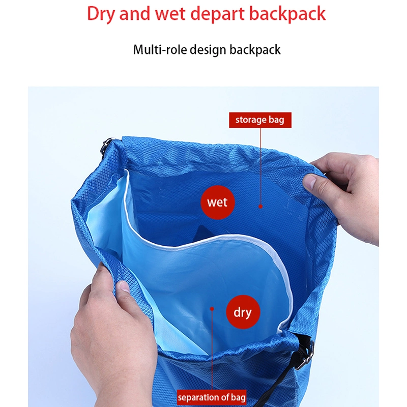 Dry And Wet Separation Waterproof Storage Fitness Swim Trekking Backpack