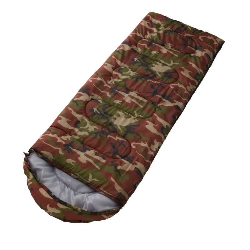 Stock Envelope Sleeping Bag for Outdoor Camping Hollow Cotton Sleeping Bag for Adults