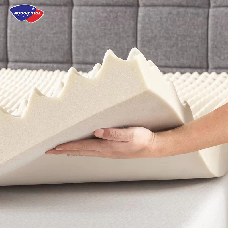 Factory Wholesale Price Queen Twin King Single Full Size Air Foam Bed Topper Egg Crate Swirl Gel Memory Foam Mattress Topper for Bedroom Mattress in a Box