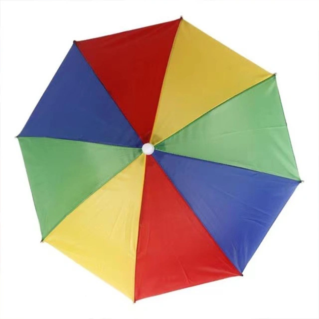 2 Color Umbrella Hat Parapluie Sun Umbrella Sun Shade Camping Hiking Fishing Umbrella Festivals Outdoor Brolly in Stock