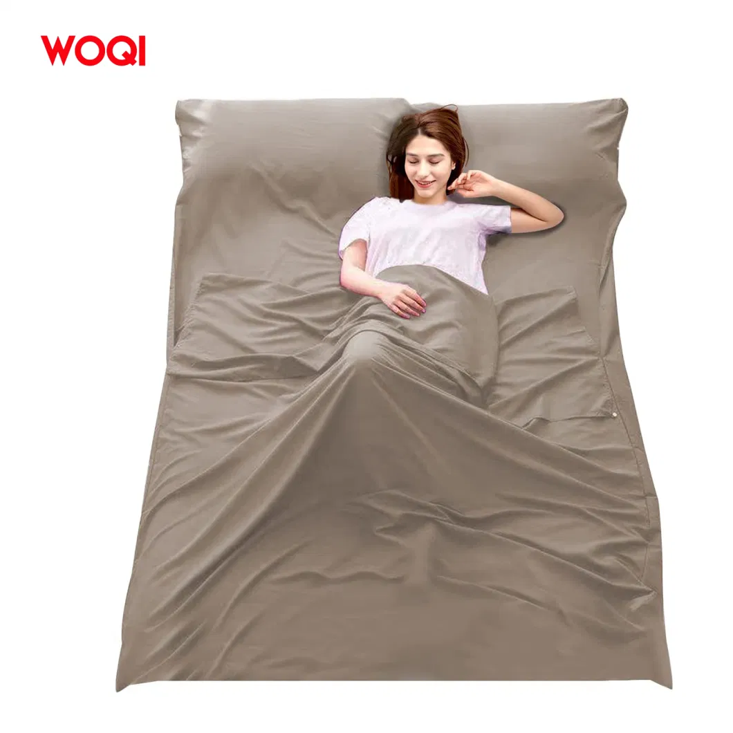 Woqi High Quality Envelop Shape Warm and Soft Silk Sleeping Bag Liner