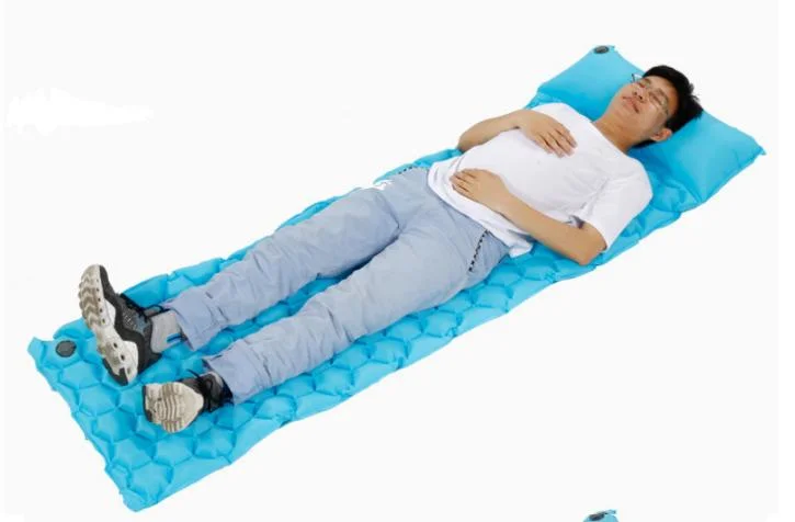100% Nylon Sleeping Single Pad Lightweight Camping Mattress for Outdoor Travel