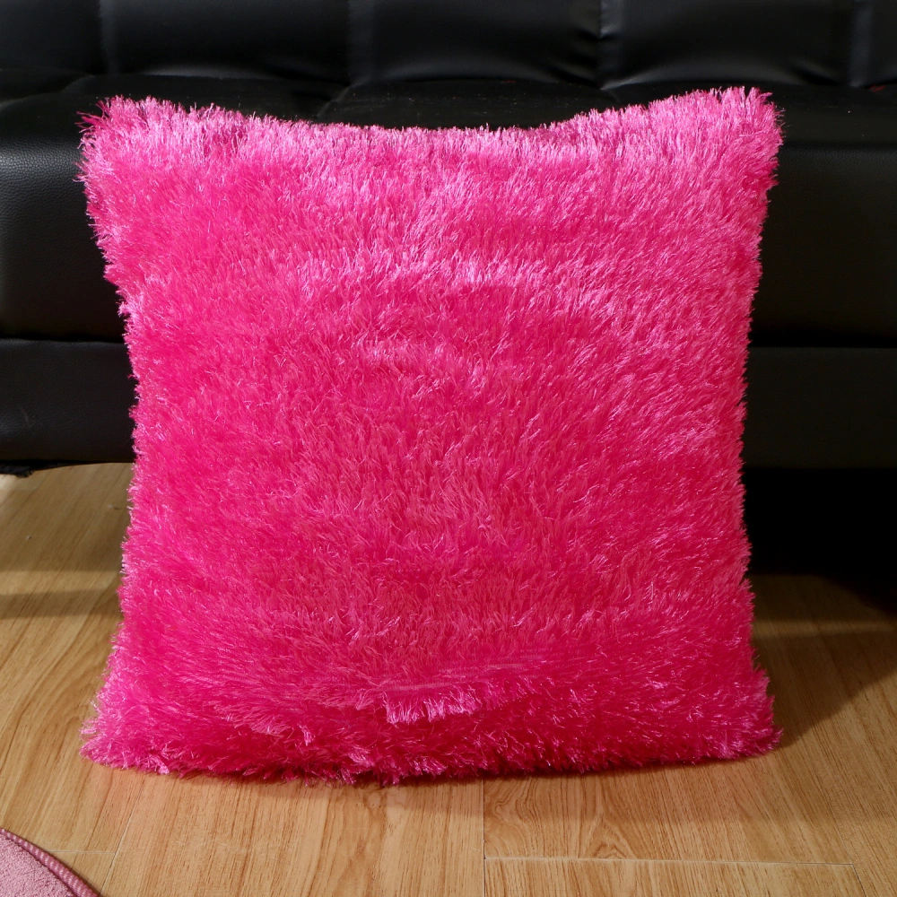 Shimmer Plush Cushion Covers for Living Room Sofa