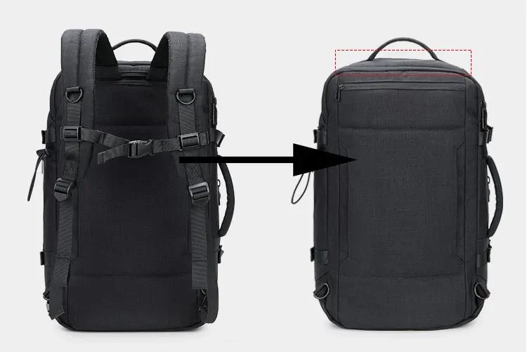 Premium Men Travel Business Laptop Backpack with Shoe Compartment