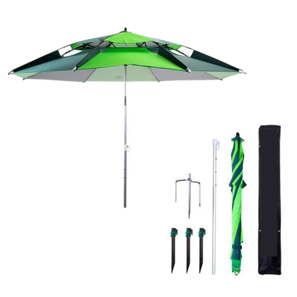 Large Camping Beach Umbrella Awning Portable Waterproof Canvas Fishing Umbrella Outdoor Rainproof Sun Protection Wyz19656