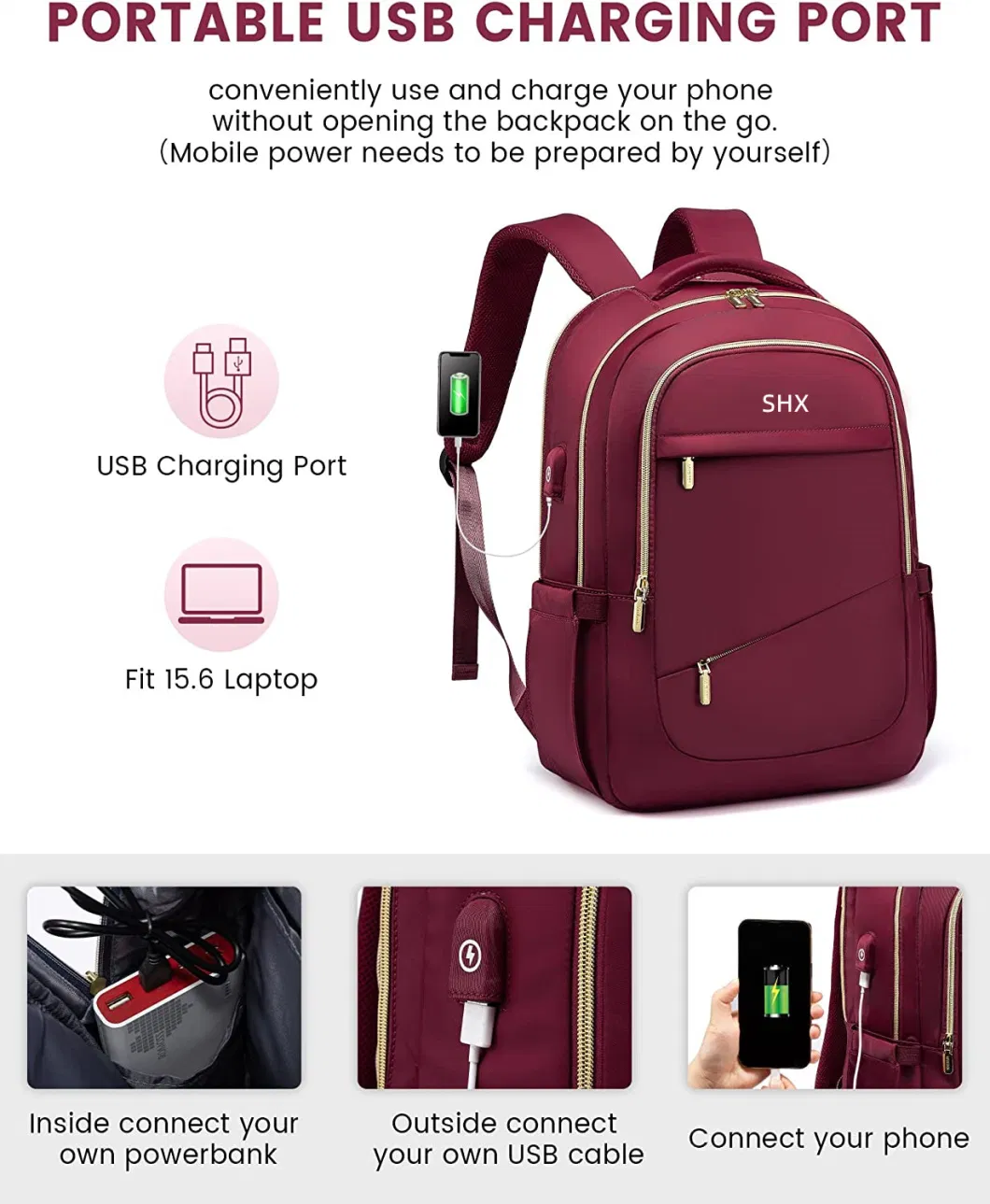 2023 New Stylish College Backpacks Travel Backpack Waterproof School Backpack