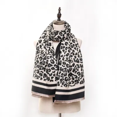 Vimoda Paris Scarf Leopard-Print Scarf