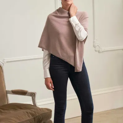 Cashmere Knitted Fashionable Ladies Poncho Apparel Accessories