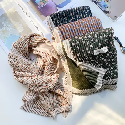 Silk Handmade Instant Infinity Organza Scarf Lightweight Antique Head Wrap Scarfs
