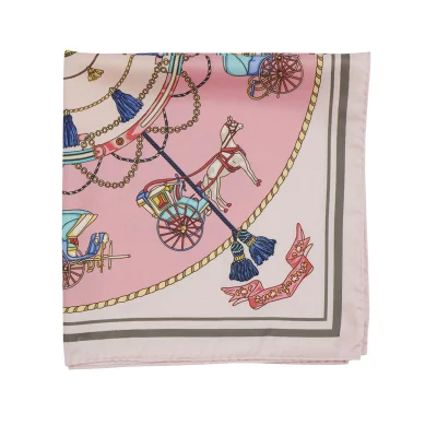 Luxury Twill Satin Foulard Silk Feeling Hair Head Scarf Custom Printing Scarf
