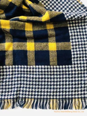 Hot Fashion Muffler Scarves Lady High Quality Houndstooth Jacquard Double Side Scarf Winter Shawl Long Soft Scarf/Poncho/Ruana/Warp/Cape