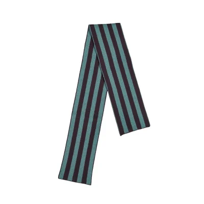 Vertical Stripe Knitted Scarf Women&prime;s Autumn and Winter Wool Neck