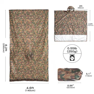 Rain Poncho Factory for Military 3 in 1 Outdoor Waterproof Raincoat Rain Coat Men Raincoat Women Rain Jacket Motorcycle Rain Poncho Military Style
