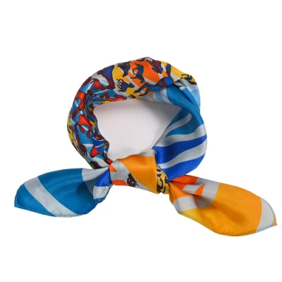 Printed Double-Layer Mulberry Silk Scarf Lady Silk Scarf Customization