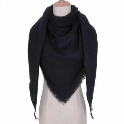 Women&prime;s Triangle Scarf Solid Color Large Sheer Shawl Wraps Pashmina