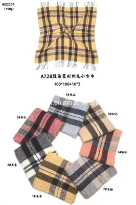 Factory Bulk Buy Woman Fall Warm Scarf Big Tartan Scarves Wrap