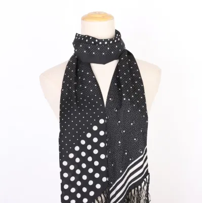 Point Lightweight Print Color Mixture Shawl Scarf for All Seasons