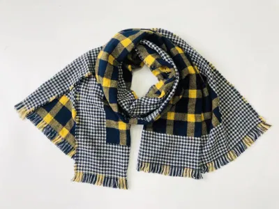 Hot Fashion Muffler Scarves Lady High Quality Houndstooth Jacquard Double Side Scarf Winter Shawl Long Soft Scarf/Poncho/Ruana/Warp/Cape