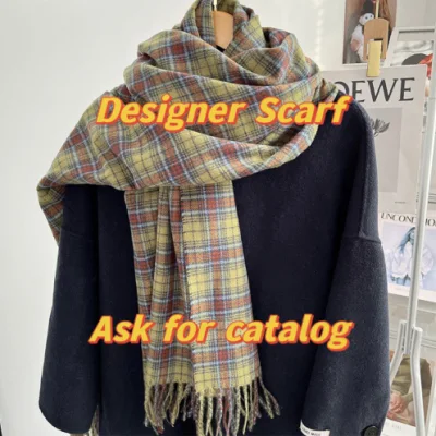 Designer Luxury Replicas Fashion Lady Scarf Gg Cc Women Warm Cashmere Shawl Lady Scarf Small Square Scarves for Handbags Luxury Designer Printed Women Headscarf