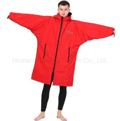 Custom Manufacturer Winter Beach Surf Swim Changing Robe Waterproof Poncho Long Sleeve
