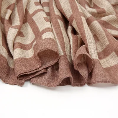 New Style Summer Fashion Custom Solid Color All-Match Sunscreen Cotton Linen Popular Lady Scarf