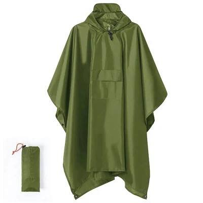 Lightweight Raincoat Adult Hooded Poncho