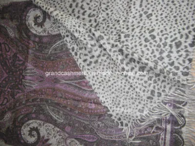 Classic Doule Faced Print Paisley Animal Shawls