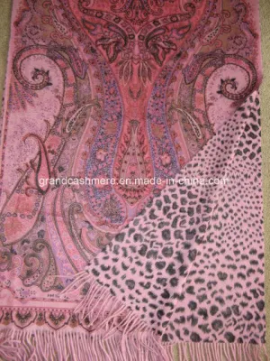 Classic Doule Faced Print Paisley Animal Shawls
