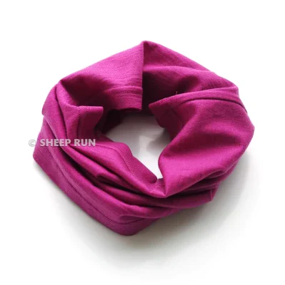 Custom Outdoor Hiking Fishing Skiing Adjustable Beanie Merino Wool Neck Gaiter Scarf for Kids