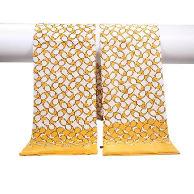 Factory Custom Luxury Prevent External Women&prime; S Printed Twill 100% Silk Long Neck Scarf