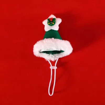 2023 Pet Knitted Christmas Scarf Cat Dog Wool Cartoon Elk Snowman Warm Plush Hat Set