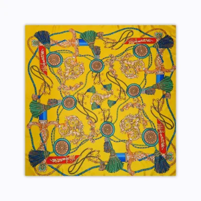 Custom Print Private Label Ladies Silk Scarf Head Scarf High Quality Factory Direct Silk Scarf Sales