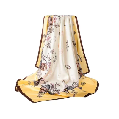 China Custom 100% Pure Print Women Silk Scarf