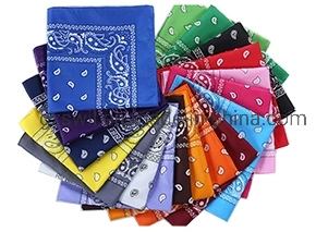 Custom Fashion Exhibition Decoration Digital Printing Promotion Polyester Fabric Bandana Scarf