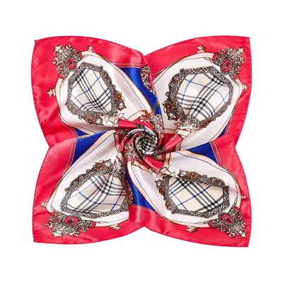 Luxury Print Square Shawl Wraps Beach Stoles Echarpe Silk Scarf for Women Neck Tie Female Hair Band Bag Head Kerchief